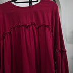 Santorini Ruffles Blouse (CGLABEL - Linen Crinkle)
