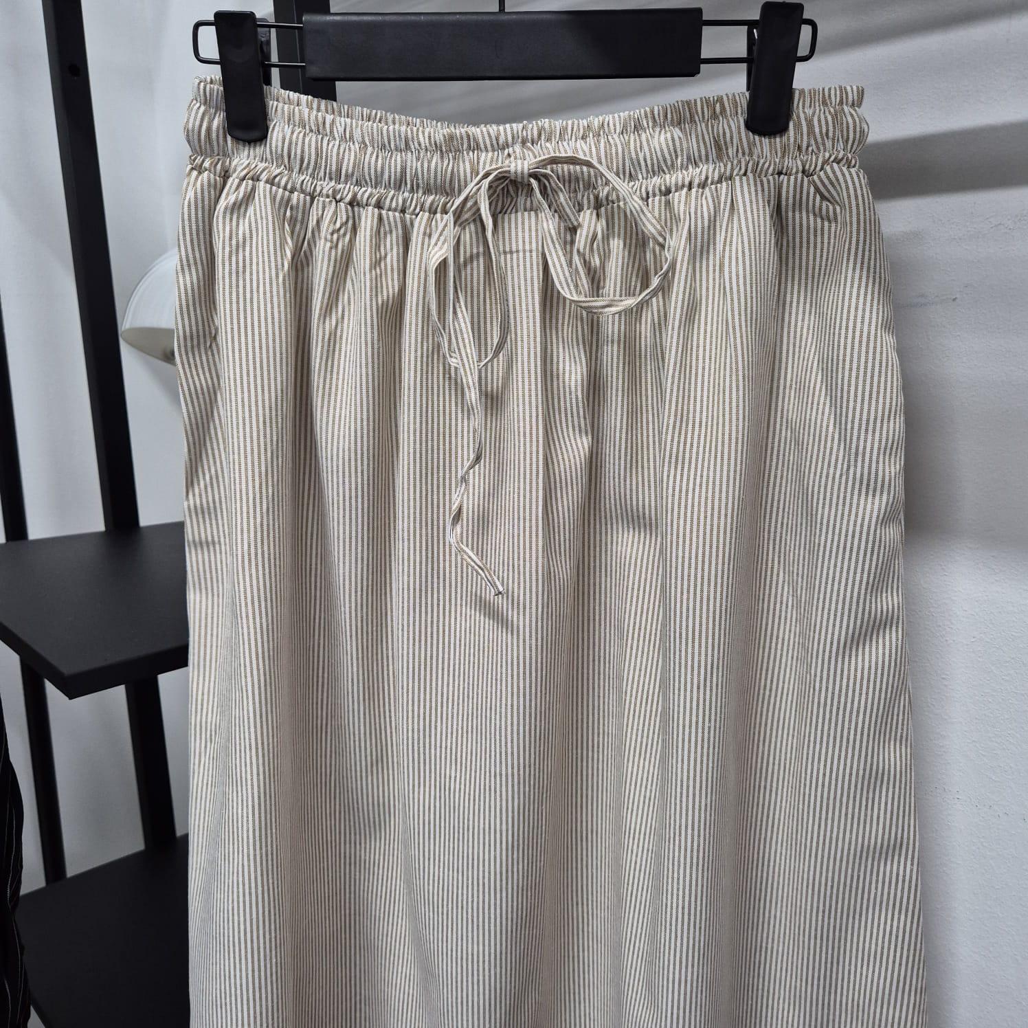 Signature Skirt (by thecglabel - Linen Striped)