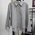 Boxy Shirt (CGLABEL - Linen Stripes)