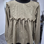 Serina Cropped Blouse (CGLABEL - NR Stripes)