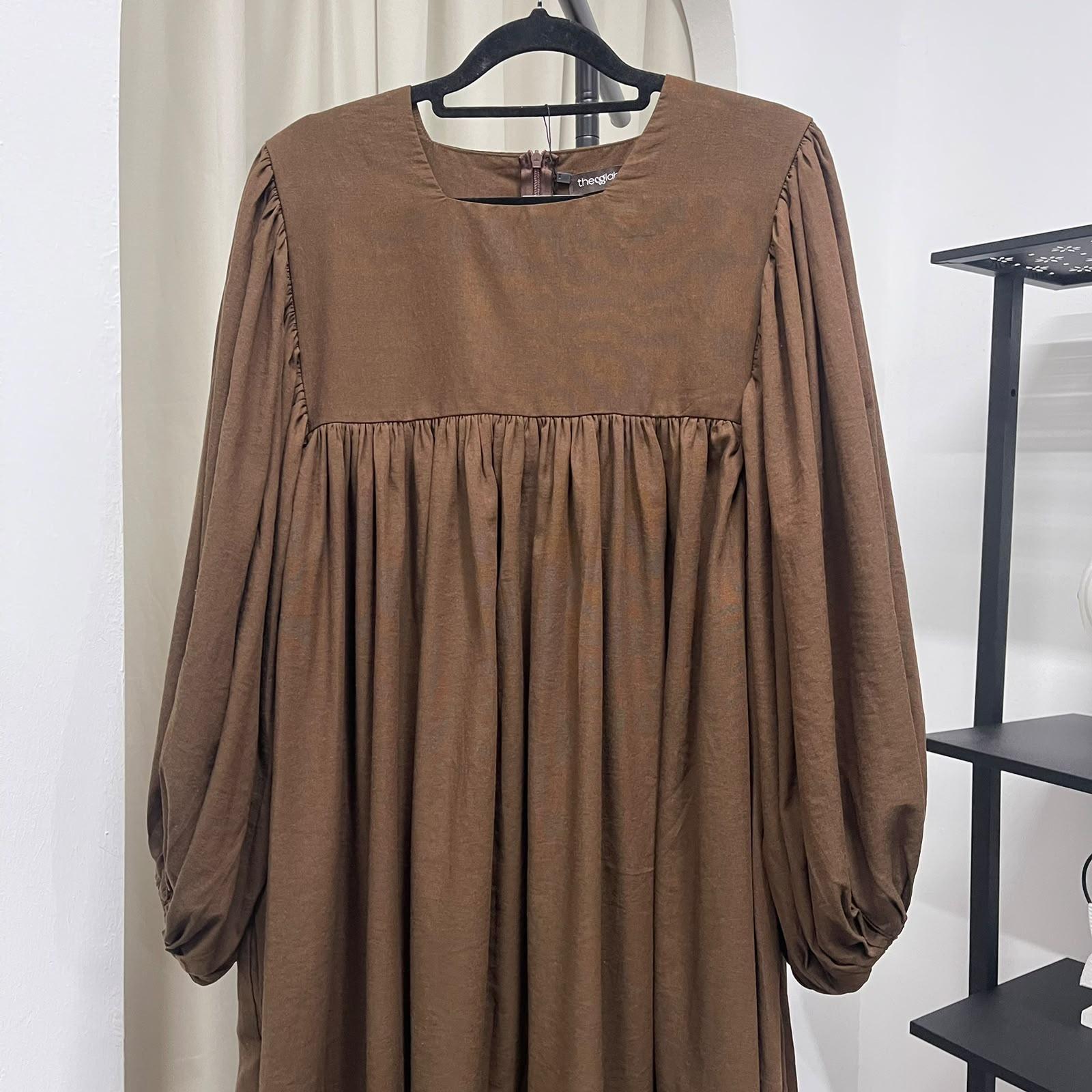 Amani Puffy Sleeve Dress (CGLABEL - Cotton Linen)
