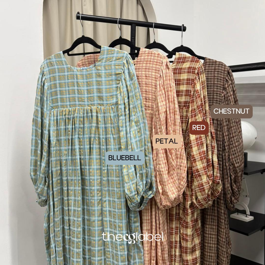 Amani Puffy Sleeve Dress (CGLABEL - Cotton Mix Poly)