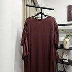 Scrunch Sleeve Dress (Thecglabel RAYA - Satin Series)