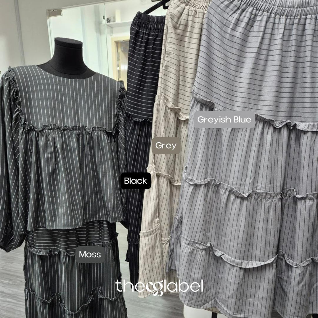 Meera Tiered Skirt (By thecglabel - Coarse Linen)
