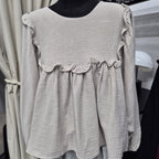 Serina Cropped Blouse (CGLABEL - Cotton Foam)