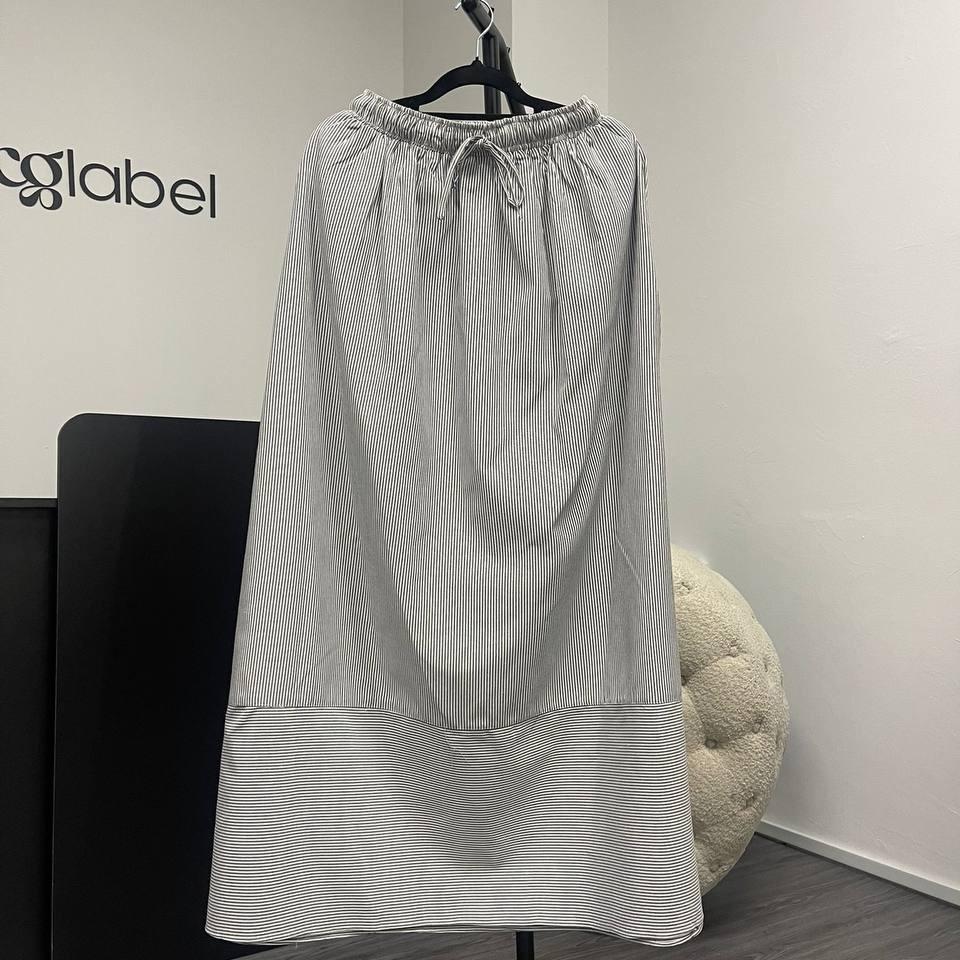 Signature Skirt (by thecglabel - Linen Striped)