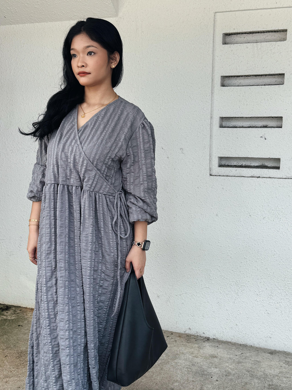 Fuss Free Kimono Dress (CGLABEL - Crinkle Foam)