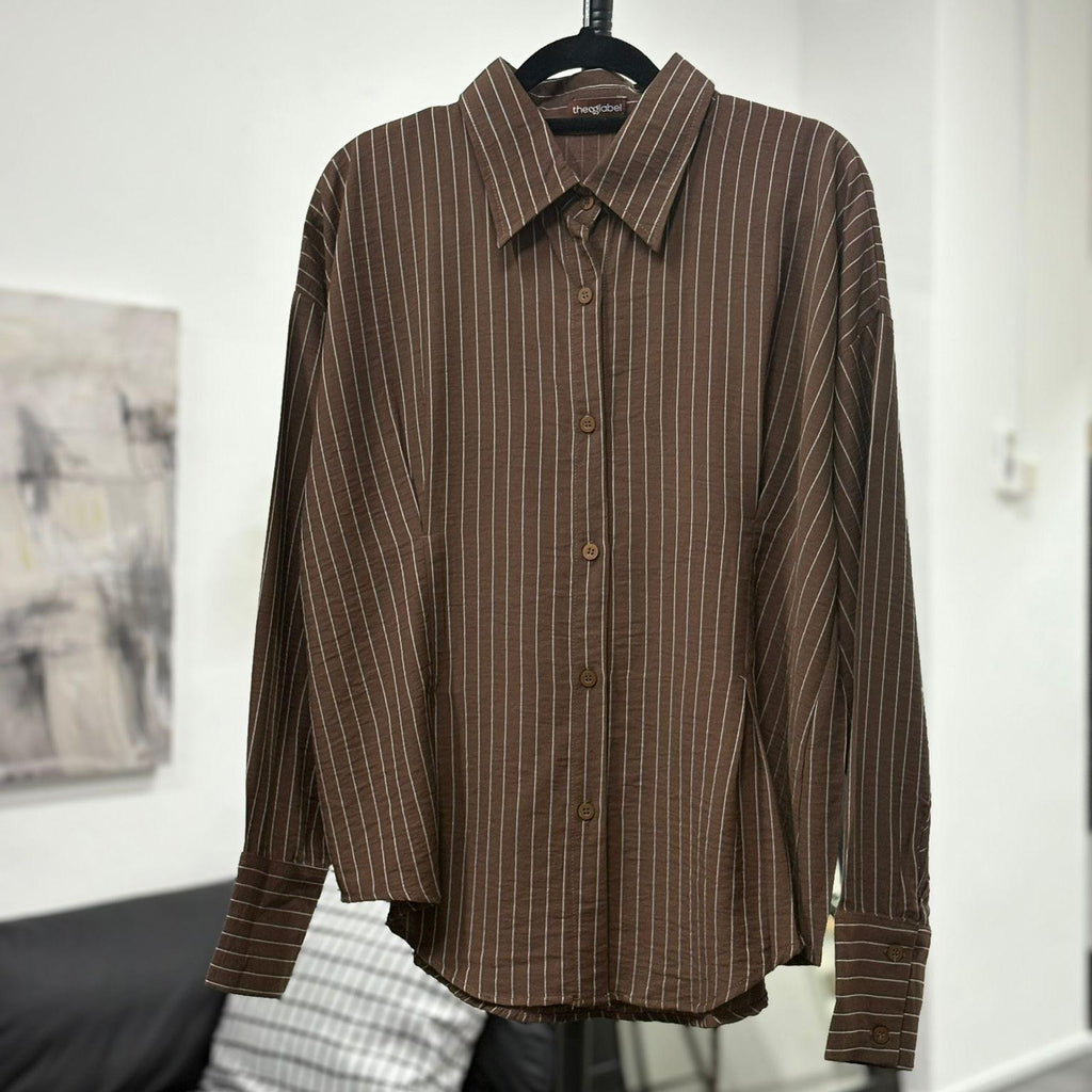 Dart Signature Shirt (By thecglabel - Linen Stripes Woven Material)