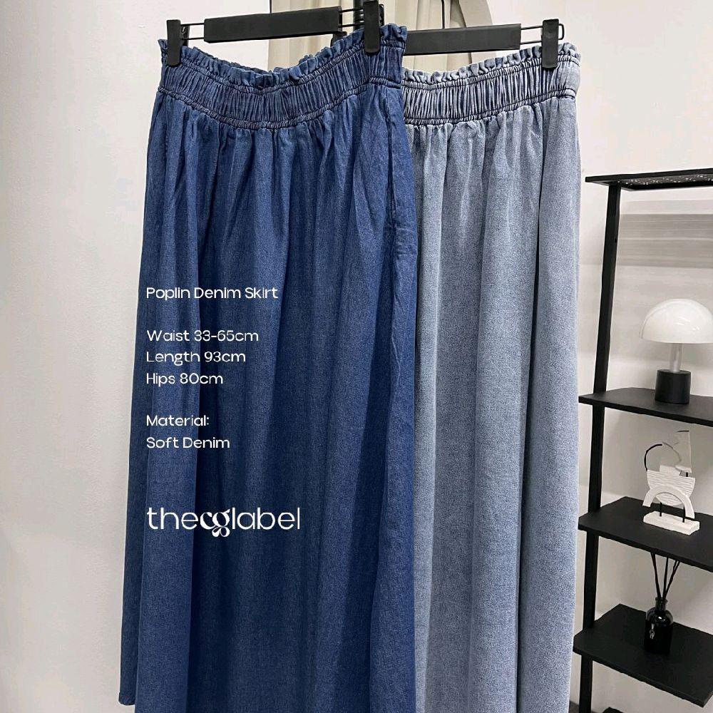 Poplin Denim skirt (CG Curated series)