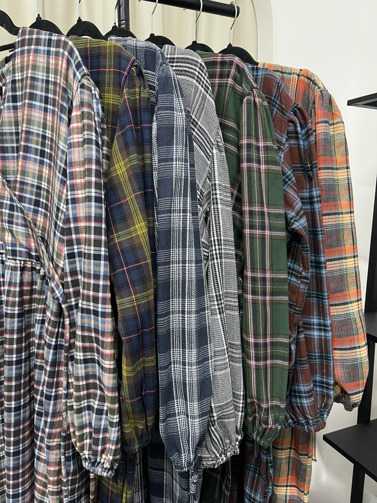Fuss Free Kimono Dress (CGLABEL - Flannel)