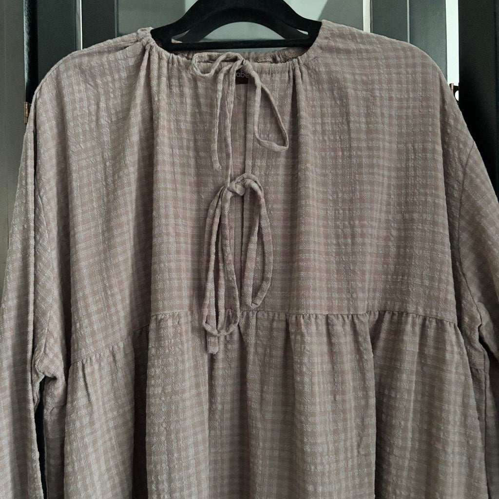 Babydoll Oversized Top (By thecglabel- Checkered Linen)
