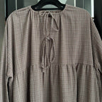 Babydoll Oversized Top (By thecglabel- Checkered Linen)