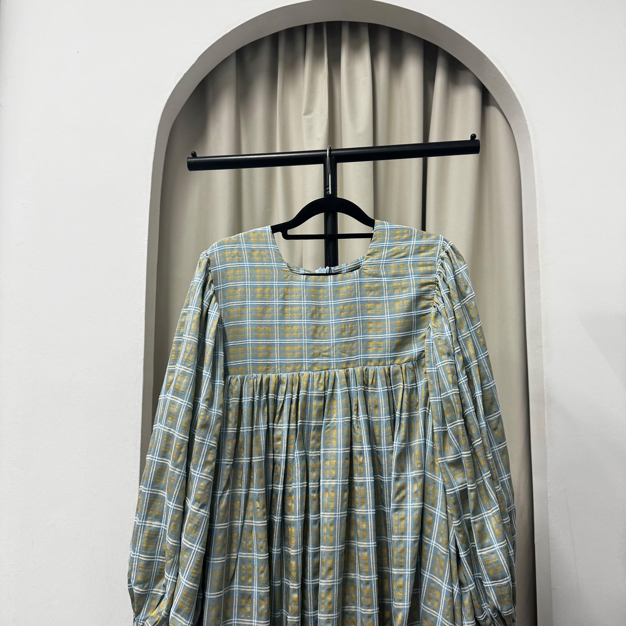 Amani Puffy Sleeve Dress (CGLABEL - Cotton Mix Poly)