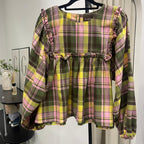 Serina Cropped Blouse (CGLABEL - Flannel)