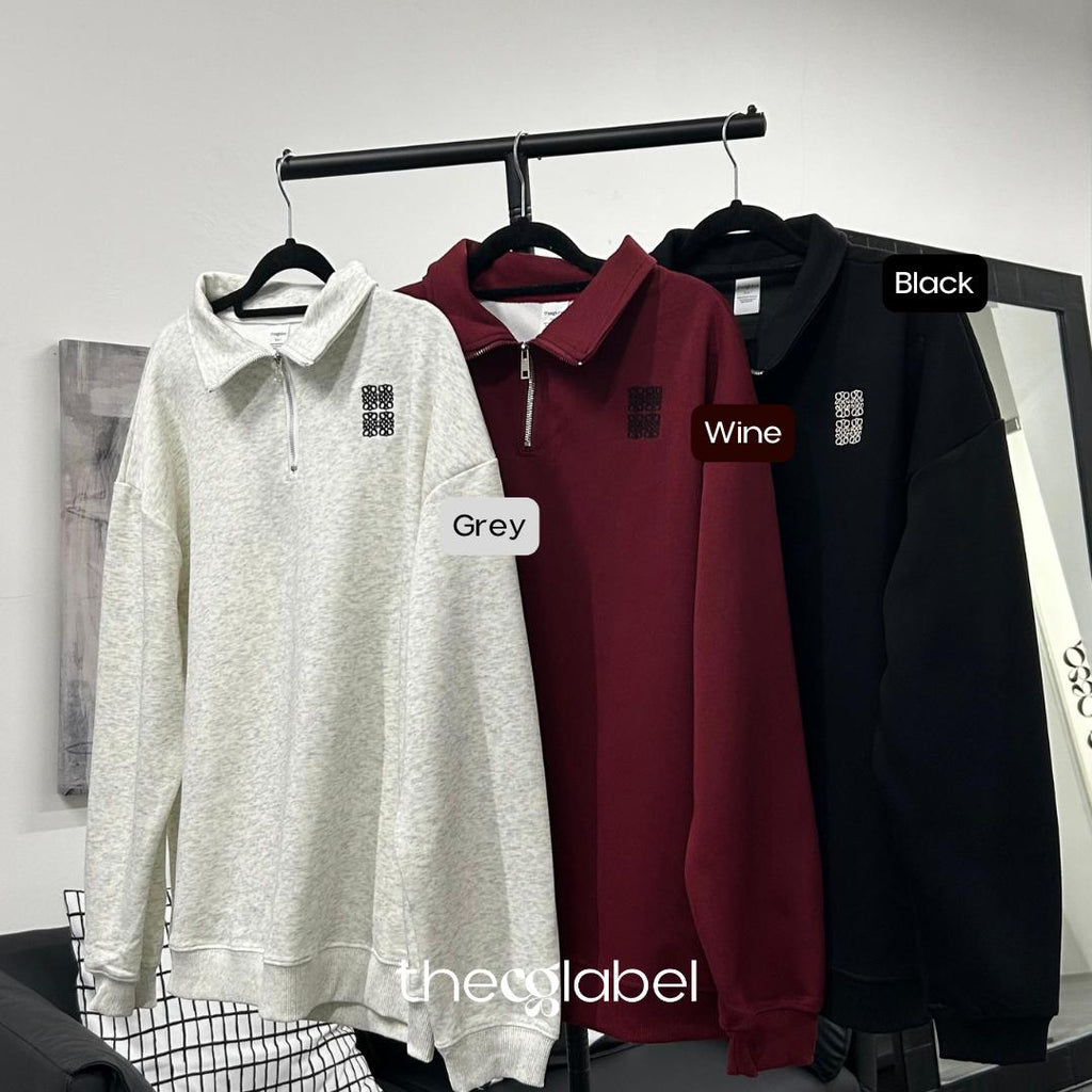 GG Zip Up Sweater (Non-fleece material)