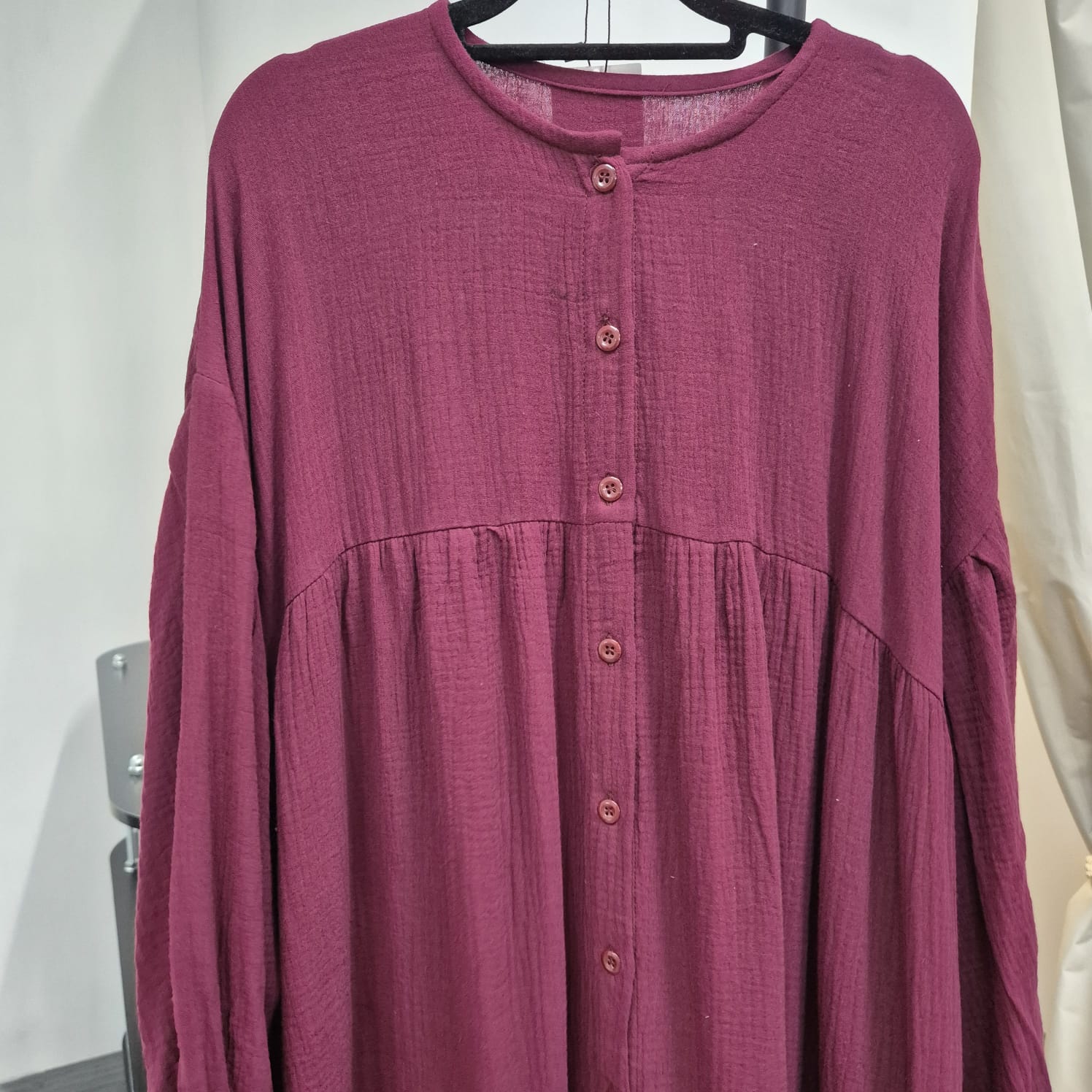 Mum Button Dress (CGLABEL - Foam)