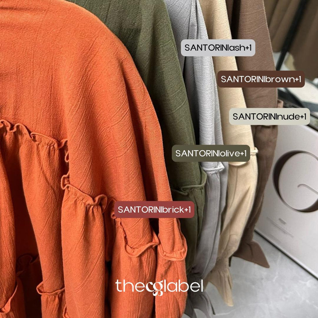 Santorini Ruffles Blouse (CGLABEL - Linen Crinkle)