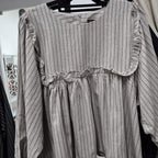Serina Cropped Blouse (CGLABEL - Coarse Linen)