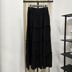 Meera Tiered Skirt (CGLABEL - Checkered Linen)