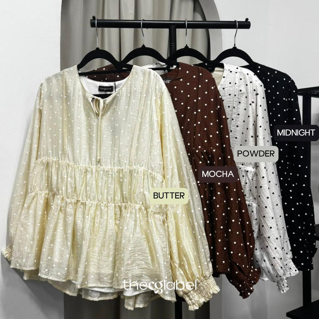 Poppy Polka (CGLABEL - Chiffon Crepe)
