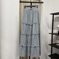 Meera Tiered Skirt (CGLABEL - Checkered Linen)