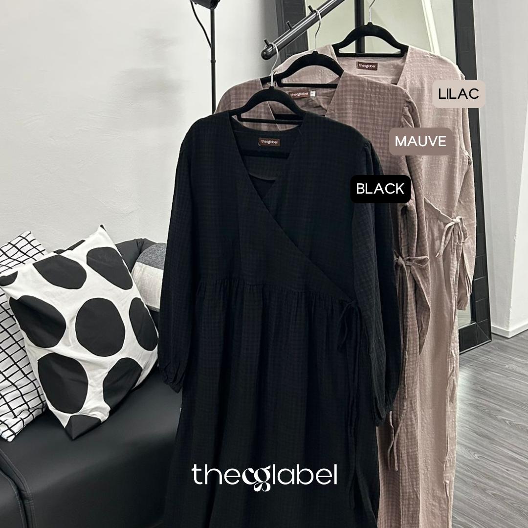 Fuss Free Kimono Dress (By thecglabel- Checkered Linen)
