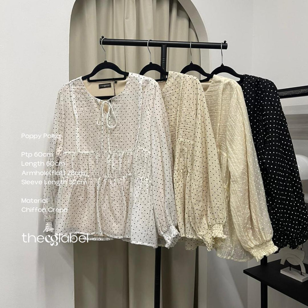 Poppy Polka (CGLABEL - Chiffon Crepe)