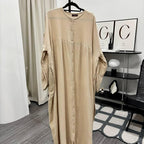 Mum Button Dress (CGLABEL - Foam)