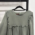 Serina Cropped Blouse (CGLABEL - Cotton Foam)