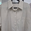 Boxy Shirt (CGLABEL - Linen Stripes)