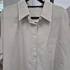 Boxy Shirt (CGLABEL - Linen Stripes)