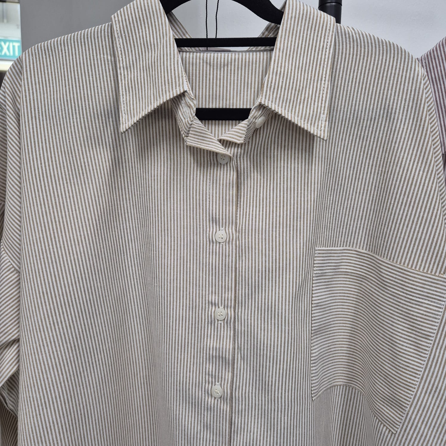 Boxy Shirt (CGLABEL - Linen Stripes)