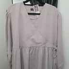 Fuss Free Kimono Dress (by thecglabel - Striped Linen Material)