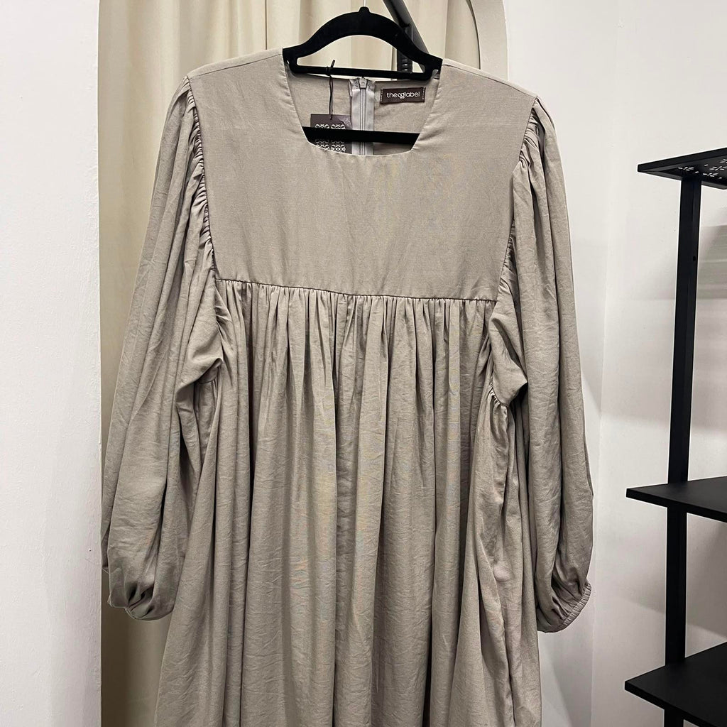 Amani Puffy Sleeve Dress (CGLABEL - Cotton Linen)
