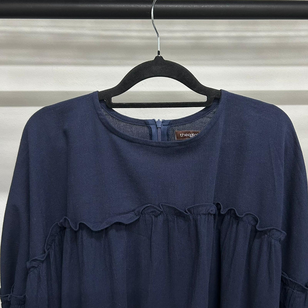 Santorini Ruffle Dress (CGLABEL - Linen Crinkle)
