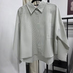 Boxy Shirt (CGLABEL - Linen Stripes)