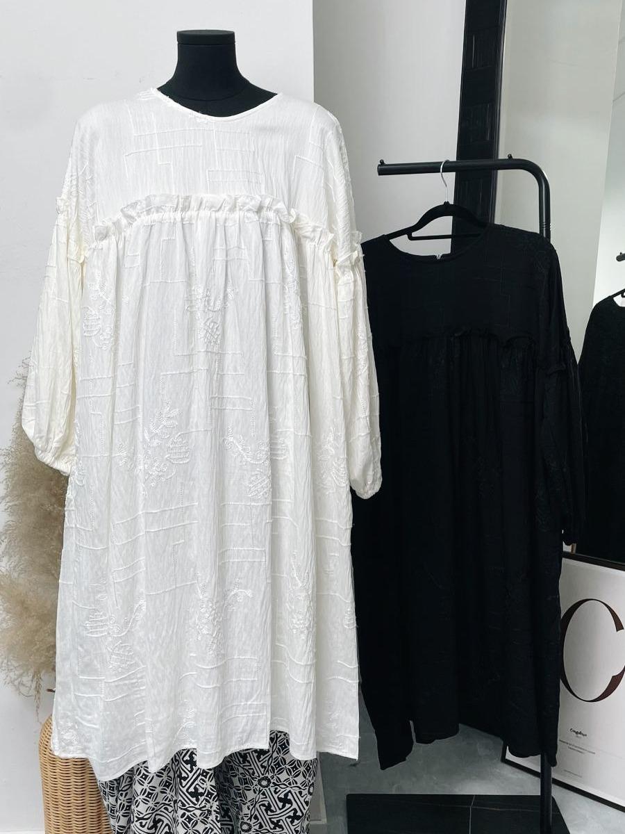 Dila Ruffles Tunik (Korean Embroidery)
