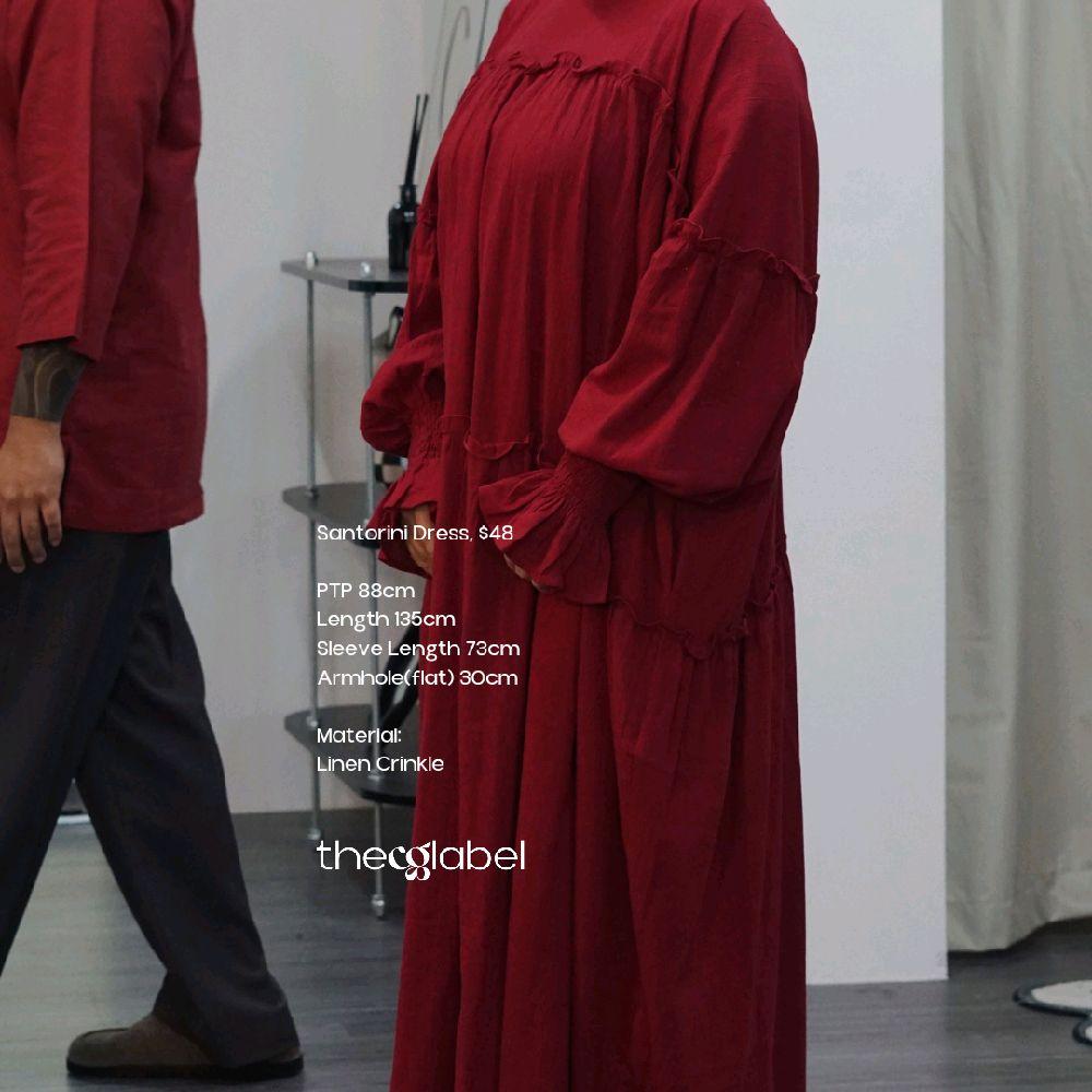 Santorini Ruffle Dress (CGLABEL - Linen Crinkle)