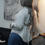 Dart Signature Shirt (By thecglabel - Linen Stripes Woven Material)