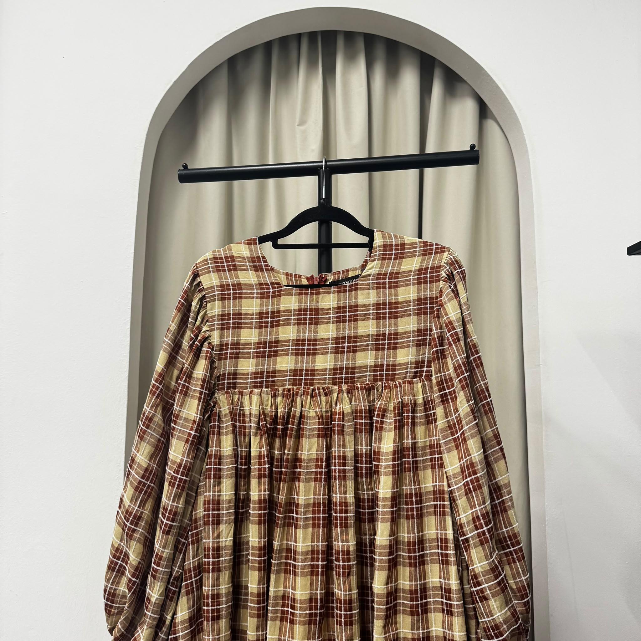 Amani Puffy Sleeve Dress (CGLABEL - Cotton Mix Poly)