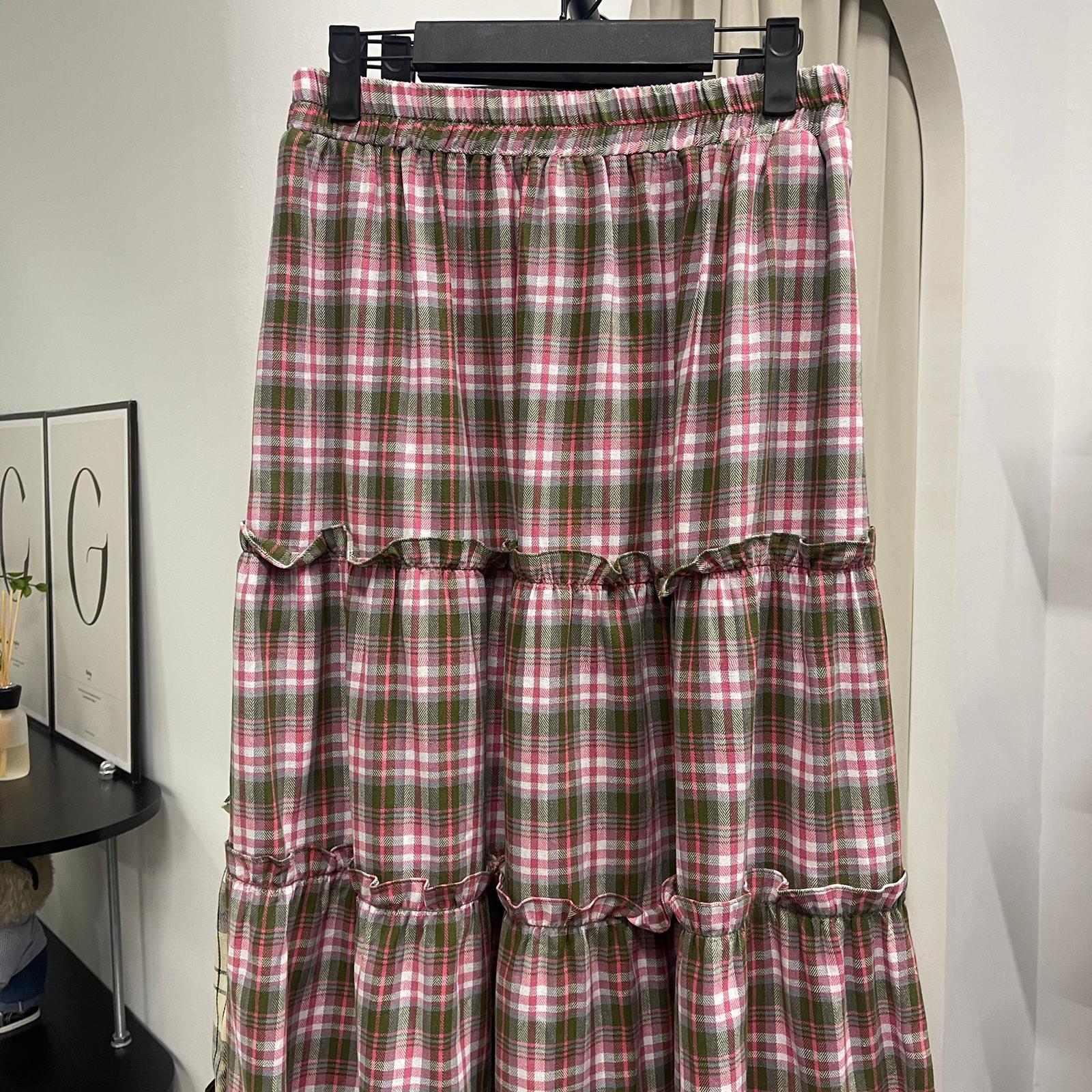 Meera Tiered Skirt (CGLABEL - Flannel)