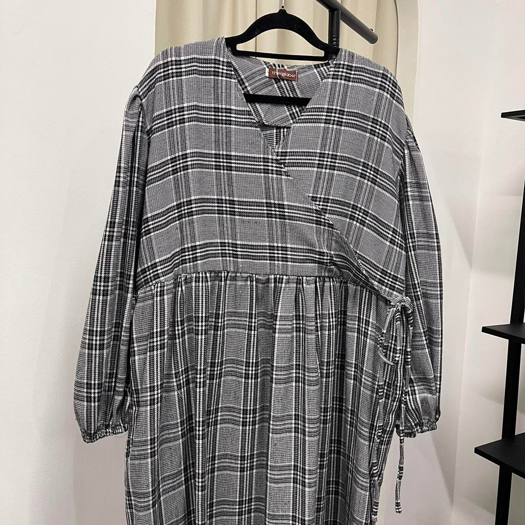 Fuss Free Kimono Dress (CGLABEL - Flannel)
