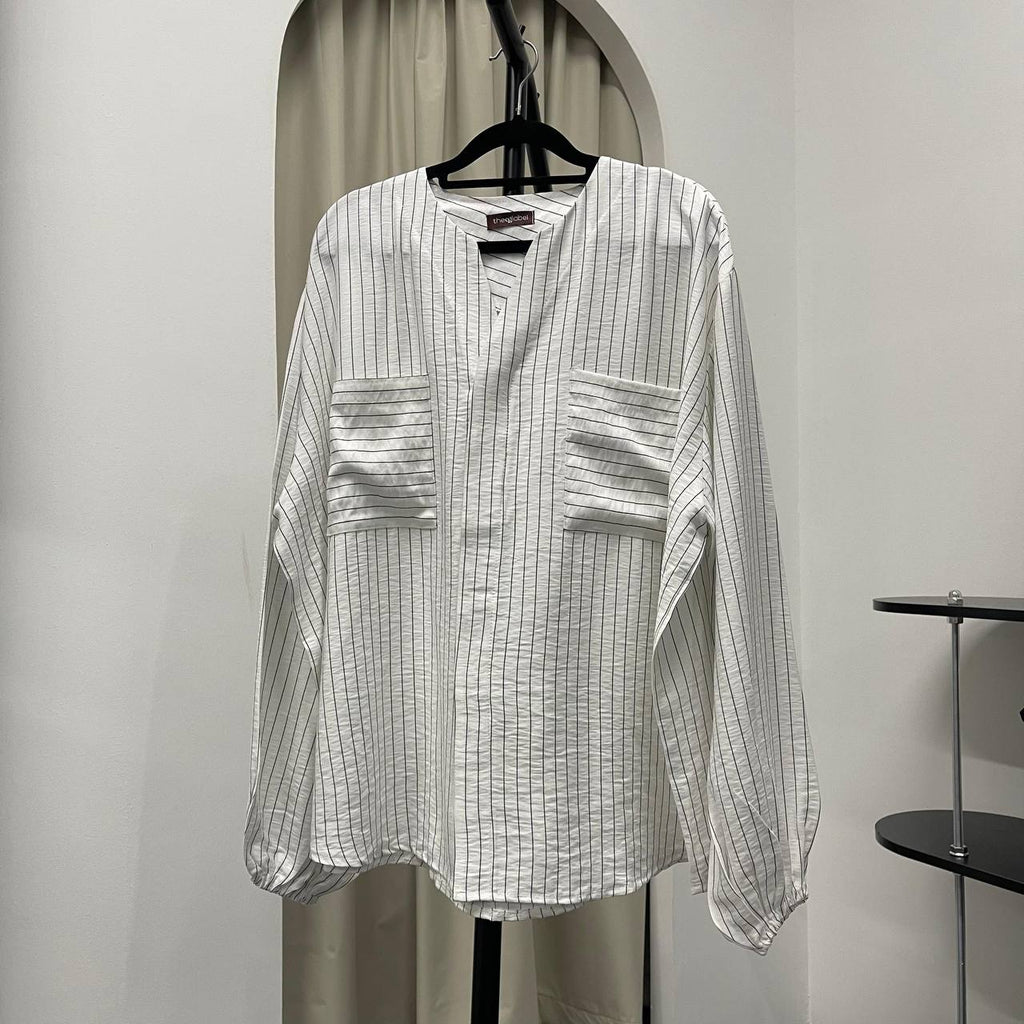 Signature Shirt (by thecglabel - Linen Stripes Woven)