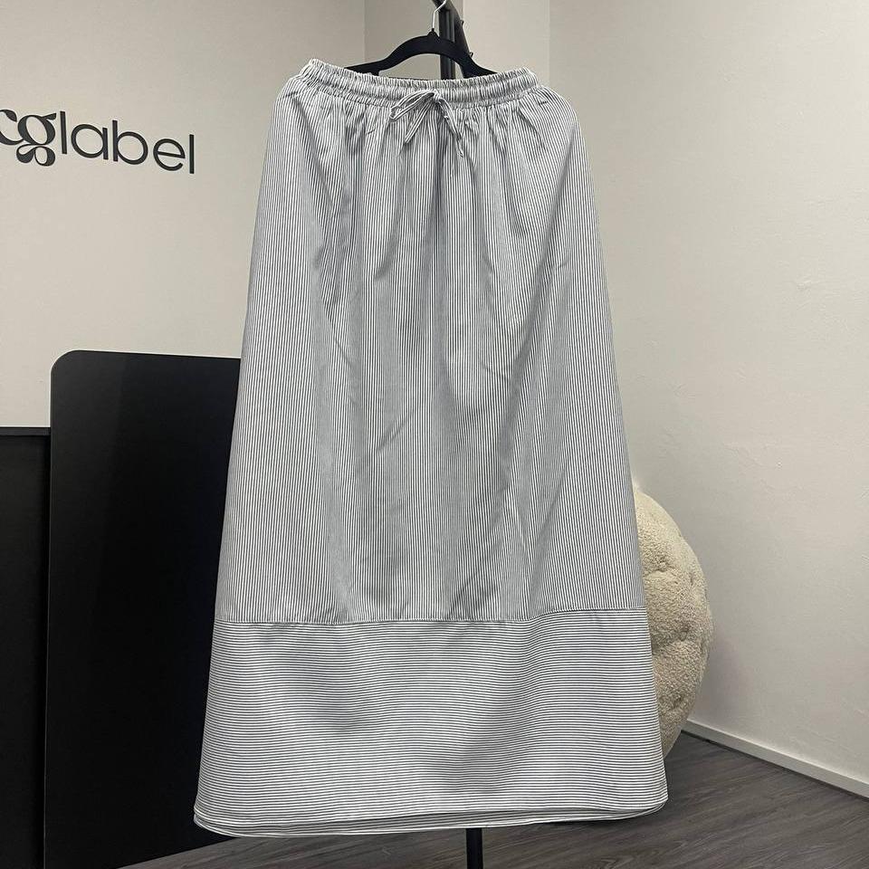 Signature Skirt (by thecglabel - Linen Striped)