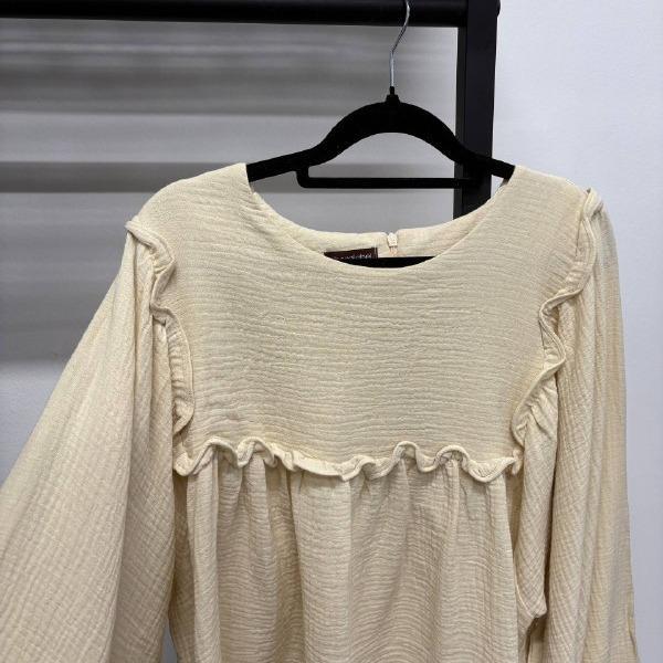 Serina Cropped Blouse (CGLABEL - Cotton Foam)