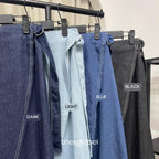 Belted Denim Skirt (CGLABEL - Premium Denim)