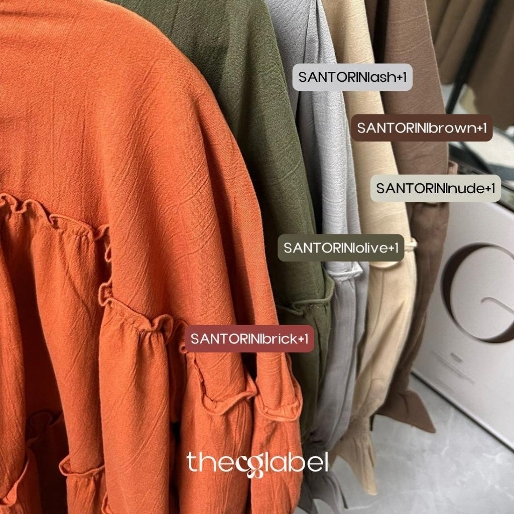 Santorini Ruffles Blouse (CGLABEL - Linen Crinkle)