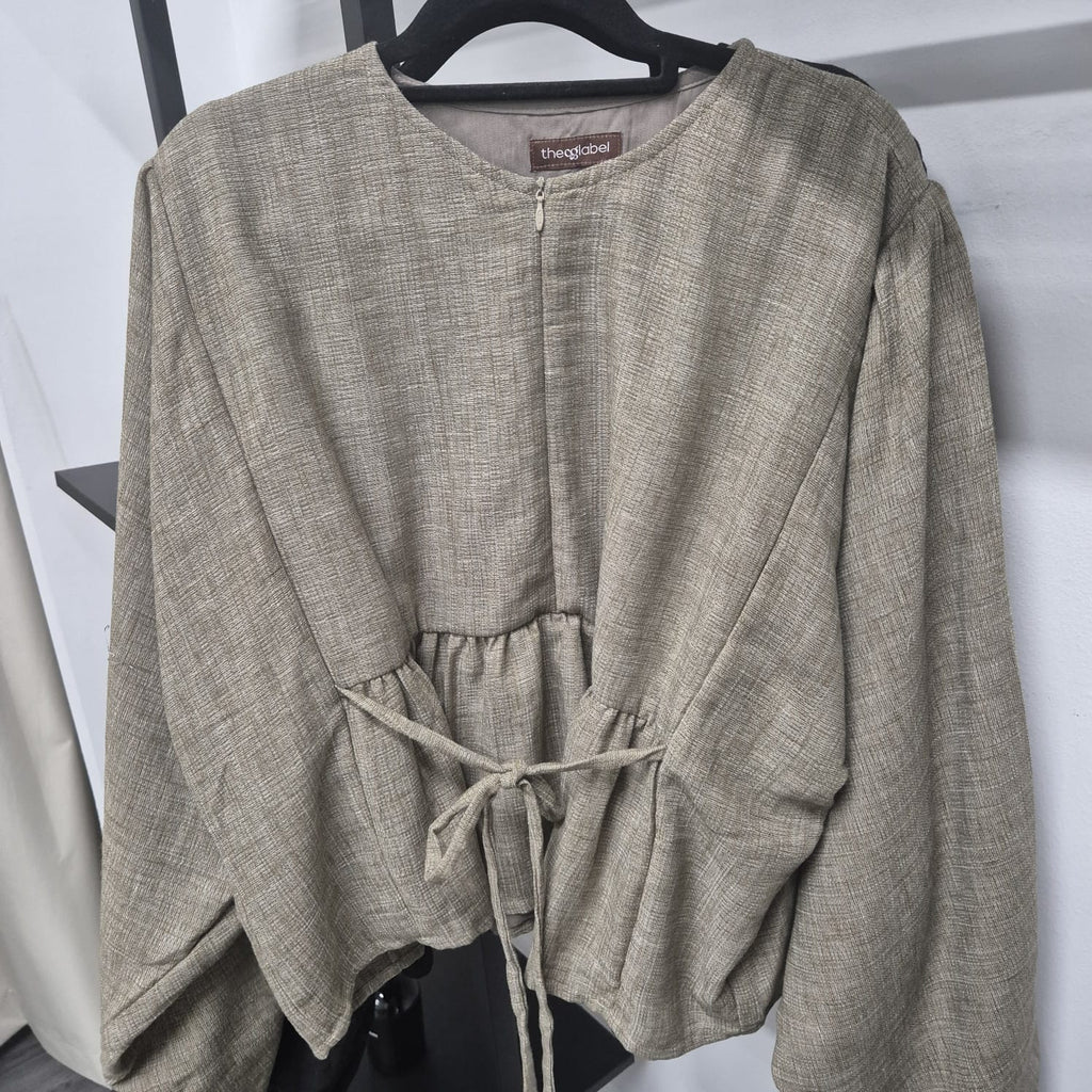 Elena Blouse - Salt Linen