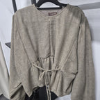 Elena Blouse - Salt Linen