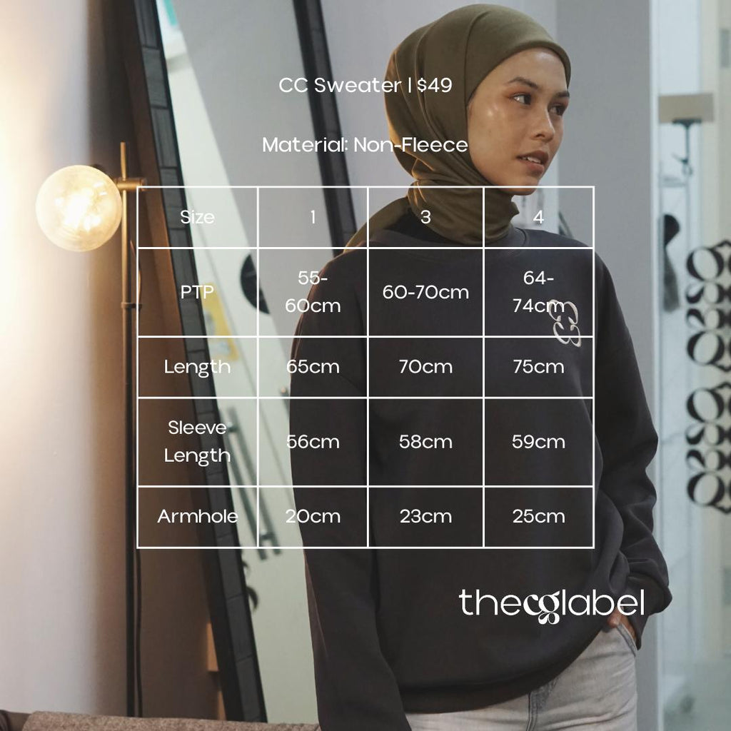 UNISEX CC SWEATER (THECGLABEL - NO FLEECE)